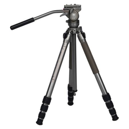 Sirui GT04+GT5 - statyw z głowicą wideo, szary, 50-147cm_1